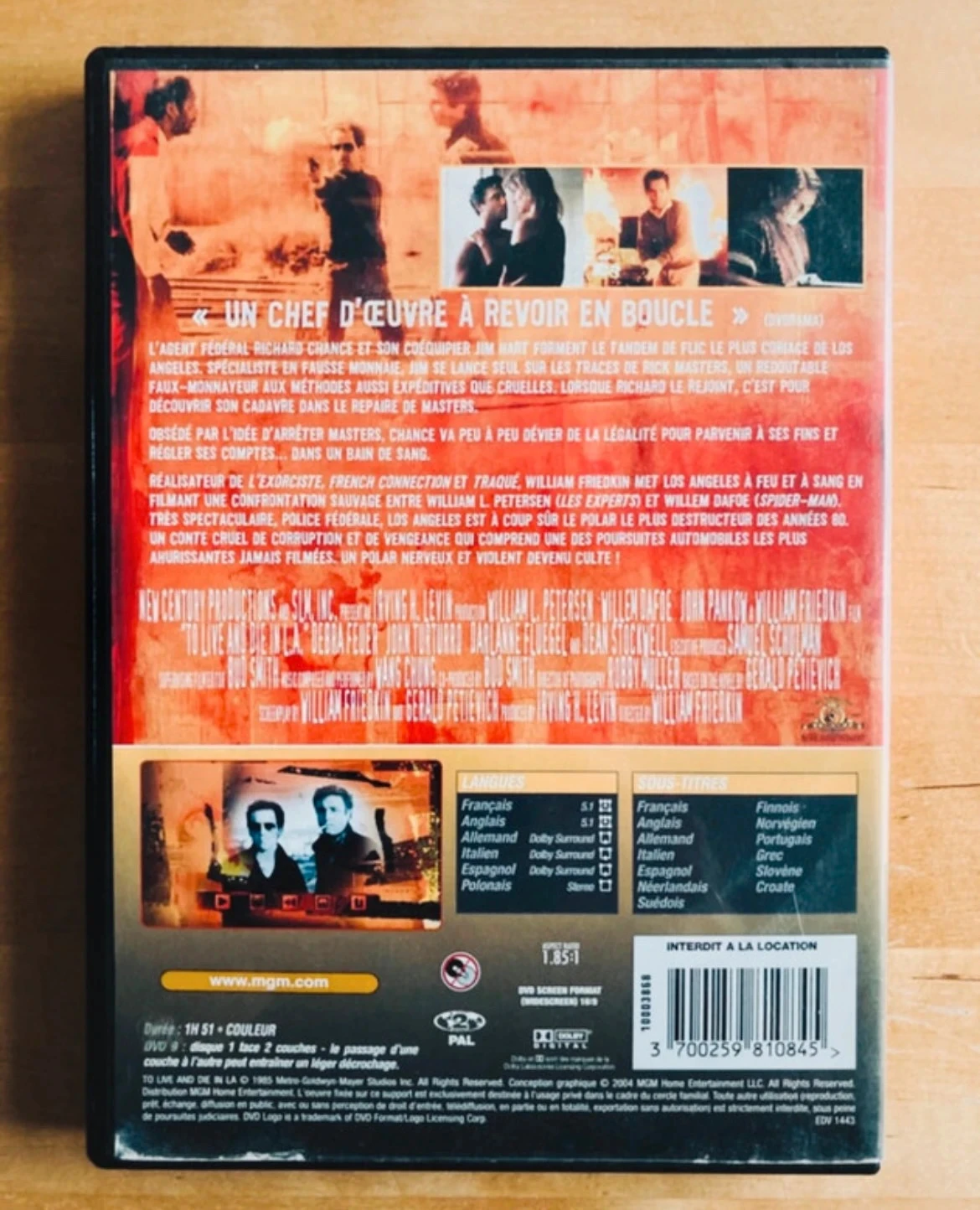 William Friedkin's Federal Police Los Angeles DVD. – photo 3